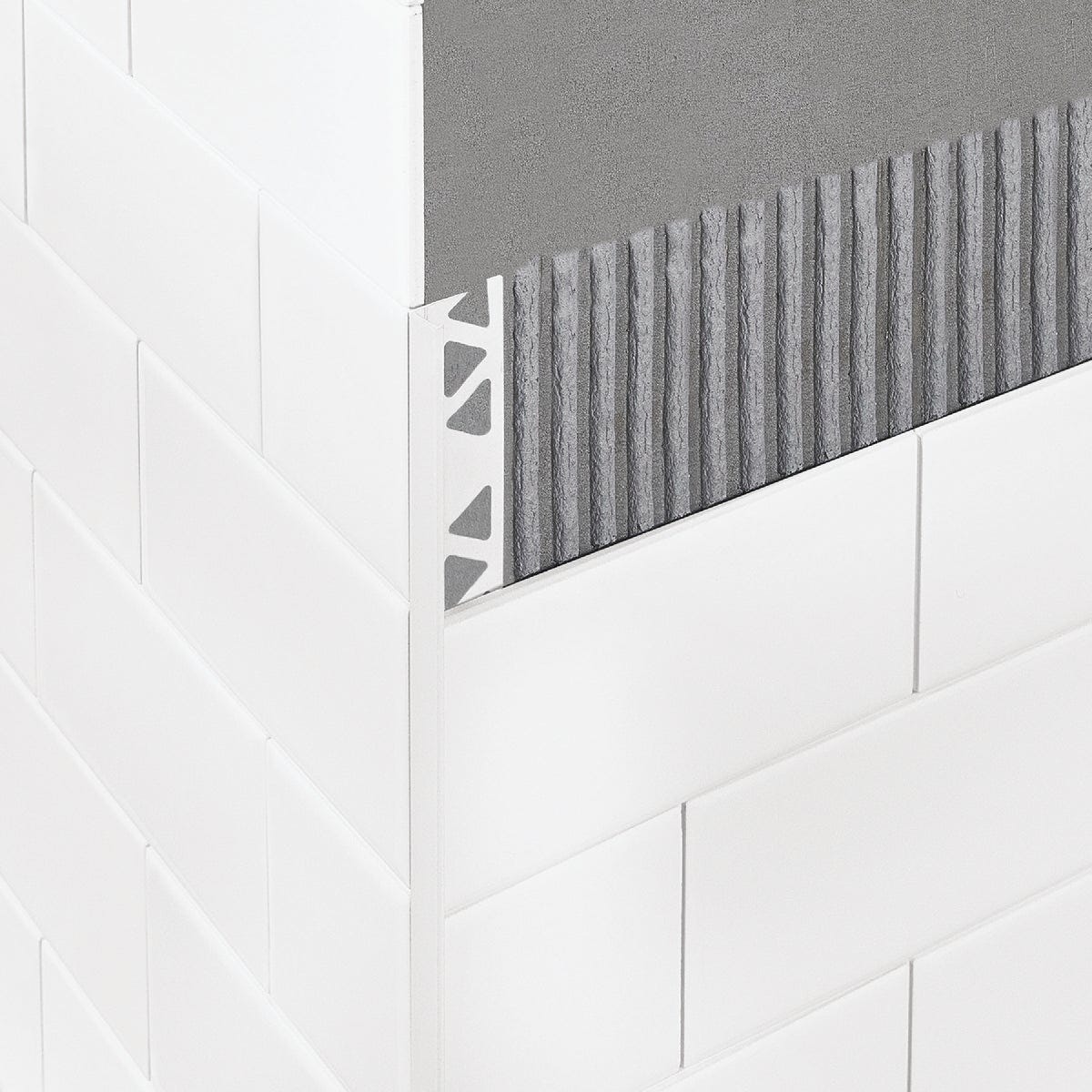 M-D Building Products 3/8 In. x 96 In. Bright White Aluminum Tile Edge - photo 5