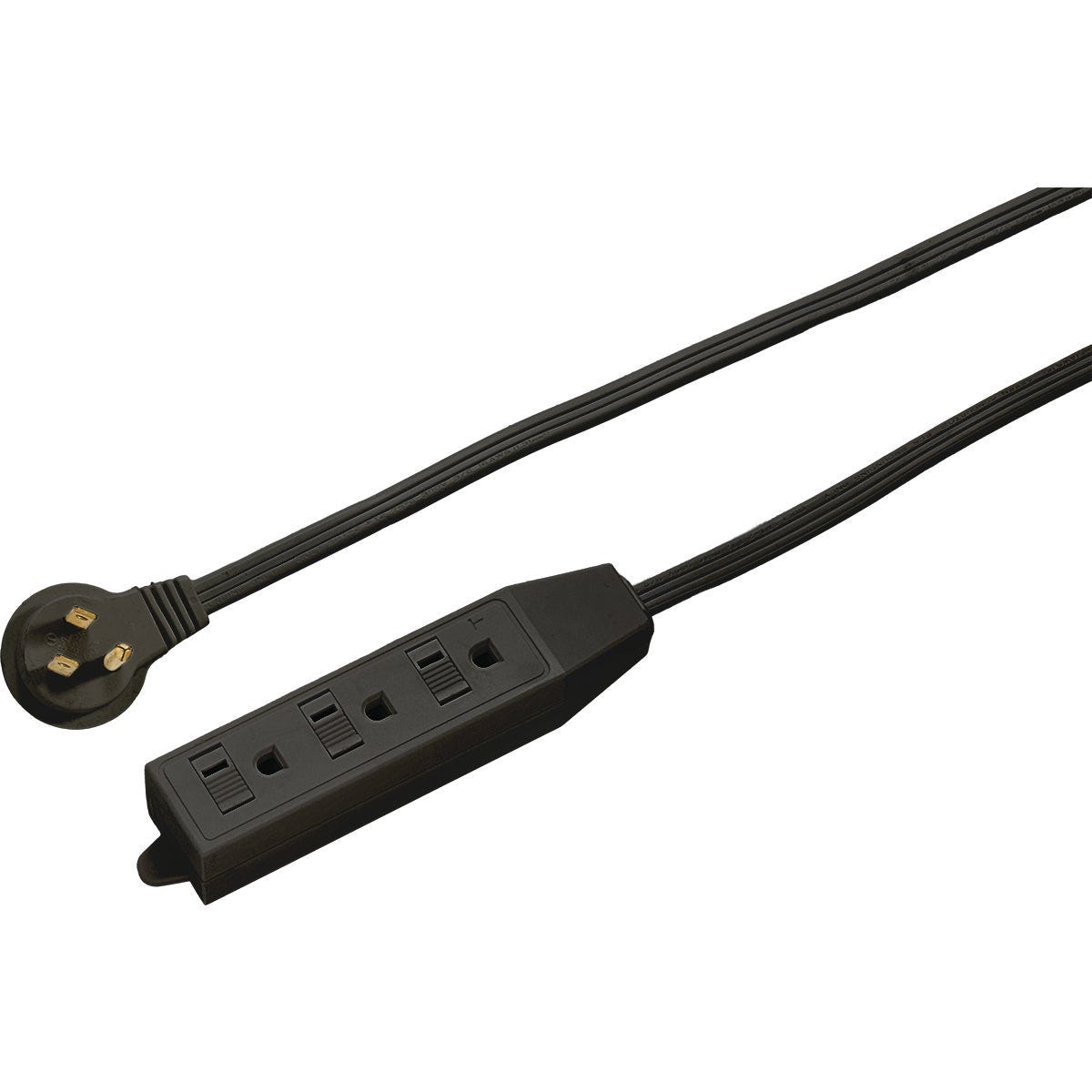 Master Electrician 8 Ft. 16/3 Flat Plug Black Extension Cord - photo 3