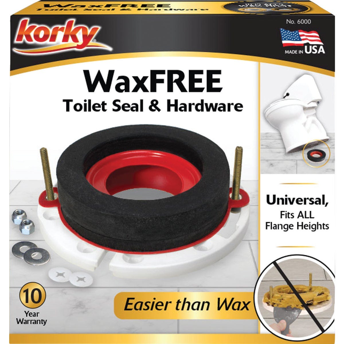Korky Wax-Free Toilet Gasket - photo 2
