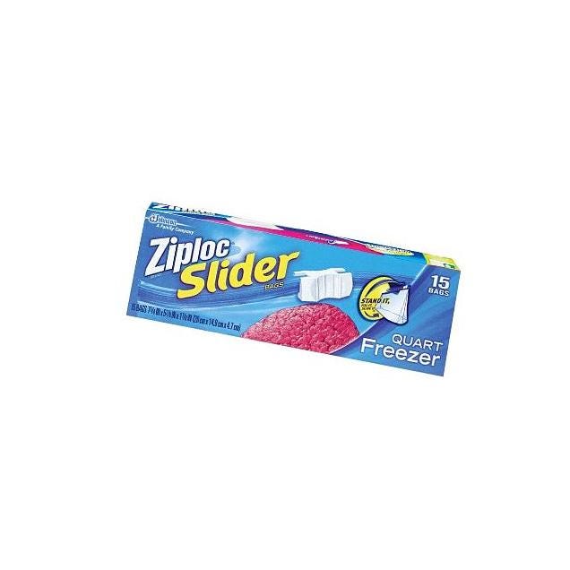 Ziploc 1 Qt. Slider Freezer Bag (15-Ct.)