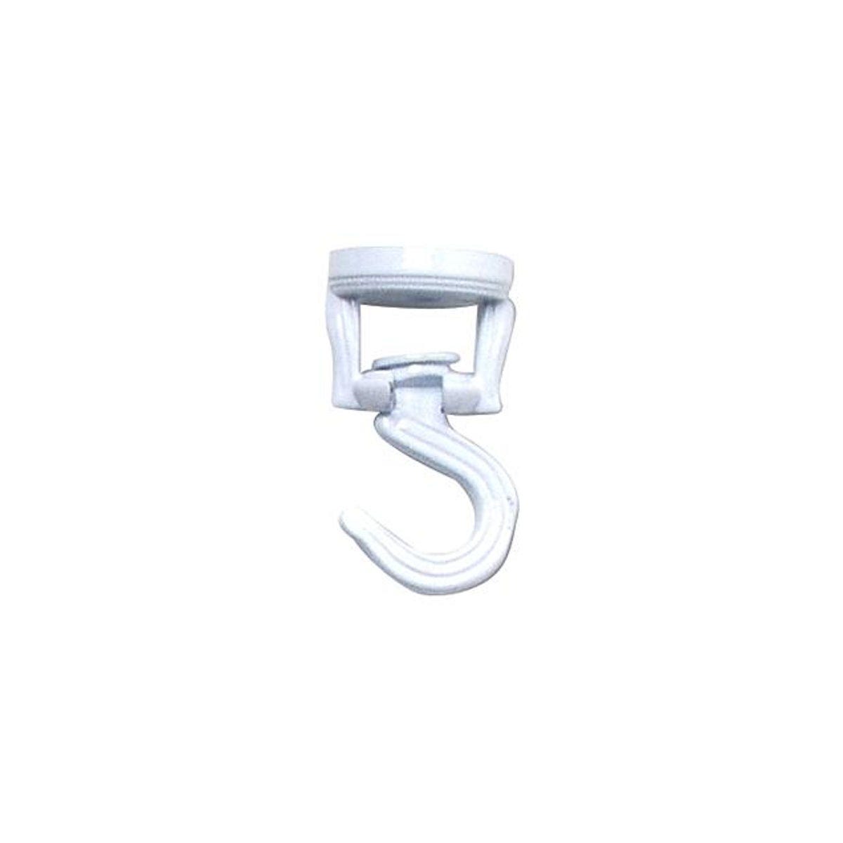 White Swivel Ceiling Plant Hook
