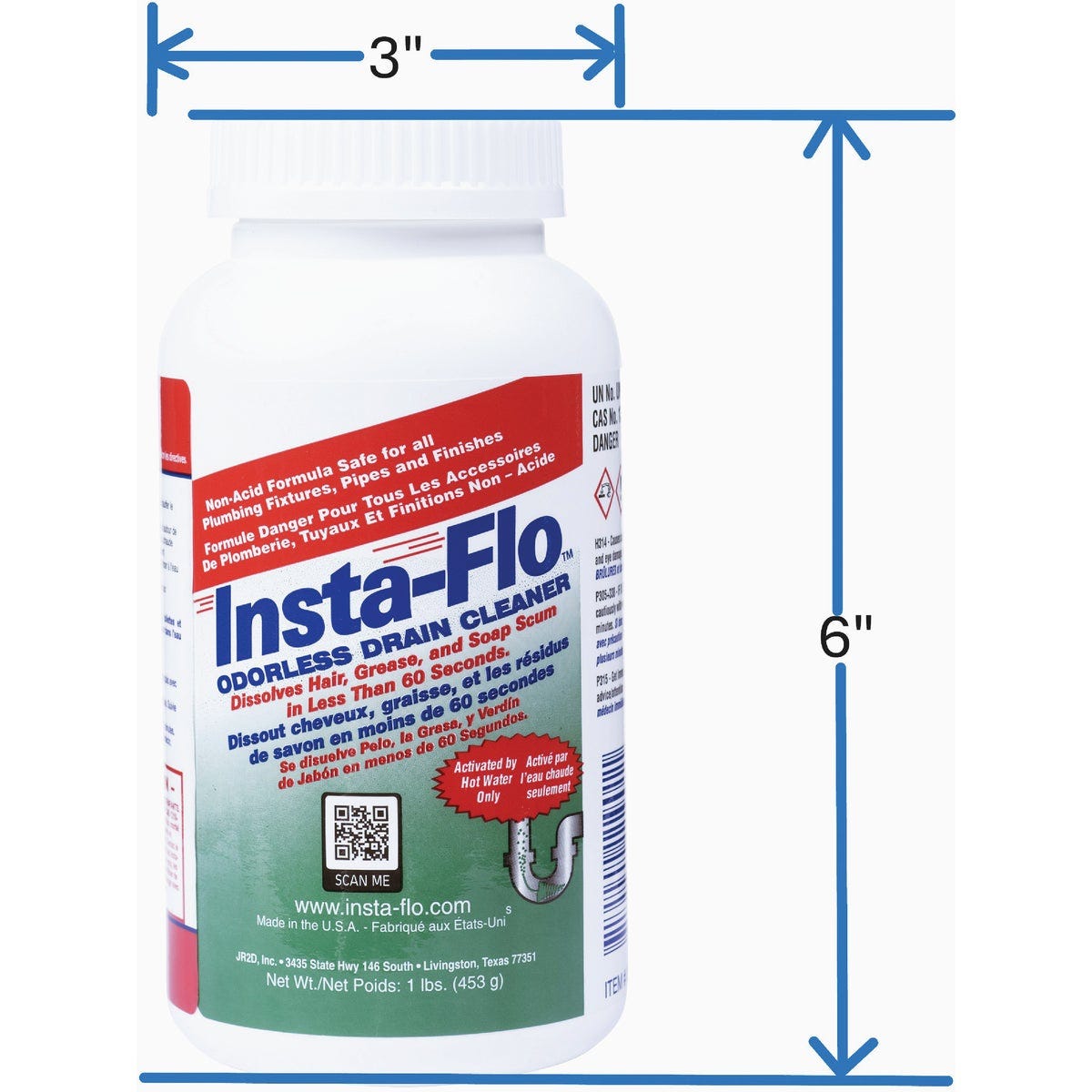 Insta-Flo 1 Lb. Crystal Drain Cleaner - photo 4