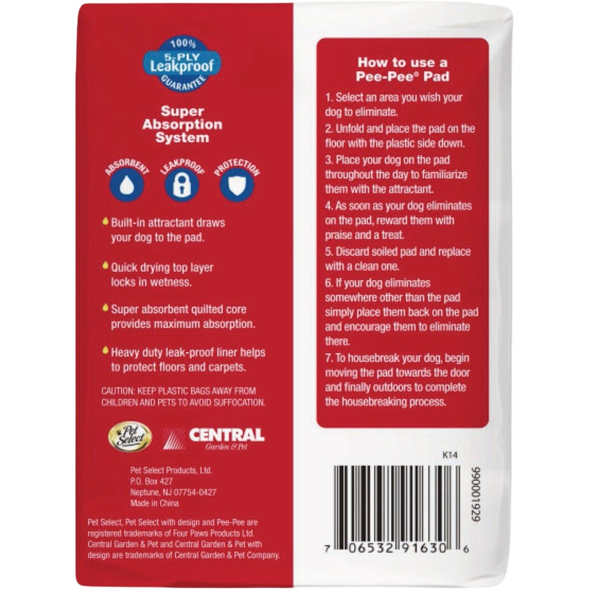 Four Paws Pet Select 22 In. x 22 In. Pee Pee Pads (30-Pack) - photo 2 Four Paws Pet Select 22 In. x 22 In. Pee Pee Pads (30-Pack) - photo 2