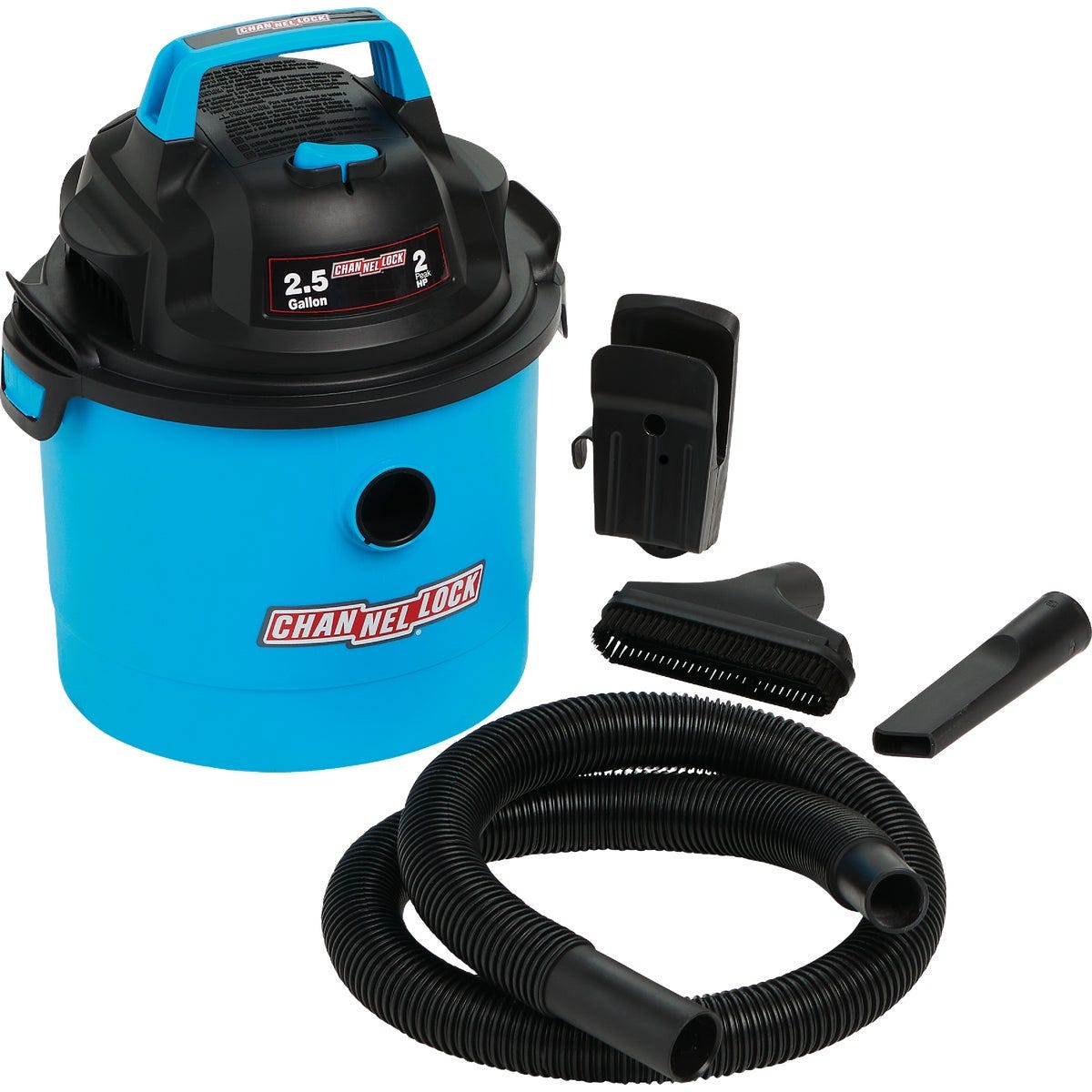 Channellock 2.5 Gal. 2.0-Peak HP Wet/Dry Vacuum Channellock 2.5 Gal. 2.0-Peak HP Wet/Dry Vacuum