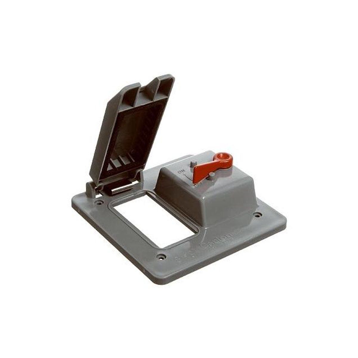 Carlon 2-Gang PVC GFCI & Toggle Switch Box Cover Carlon 2-Gang PVC GFCI & Toggle Switch Box Cover