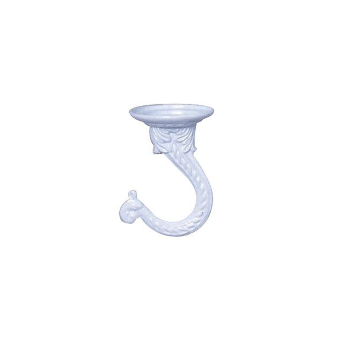 Jumbo White Ceiling Plant Hook