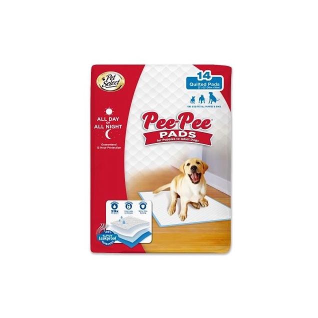 Pet Select 14-Ct. Pee-Pee Pads for Dogs & Puppies Pet Select 14-Ct. Pee-Pee Pads for Dogs & Puppies