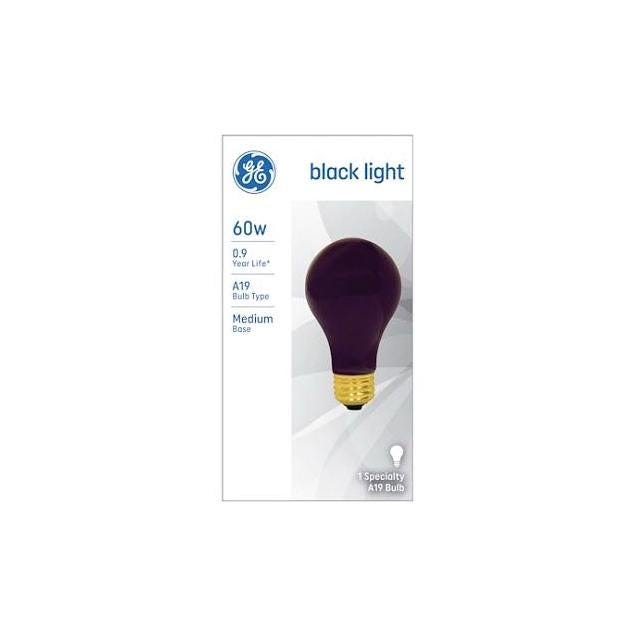 GE 60W Black Incandescent A-Line Light Bulb GE 60W Black Incandescent A-Line Light Bulb