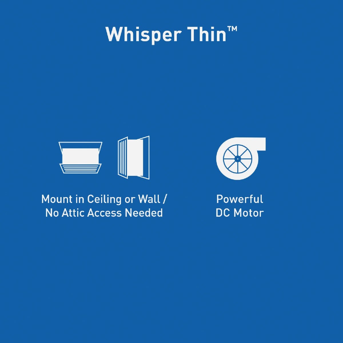 Panasonic Whisper Thin 80/100 CFM Bathroom Exhaust Fan - photo 3