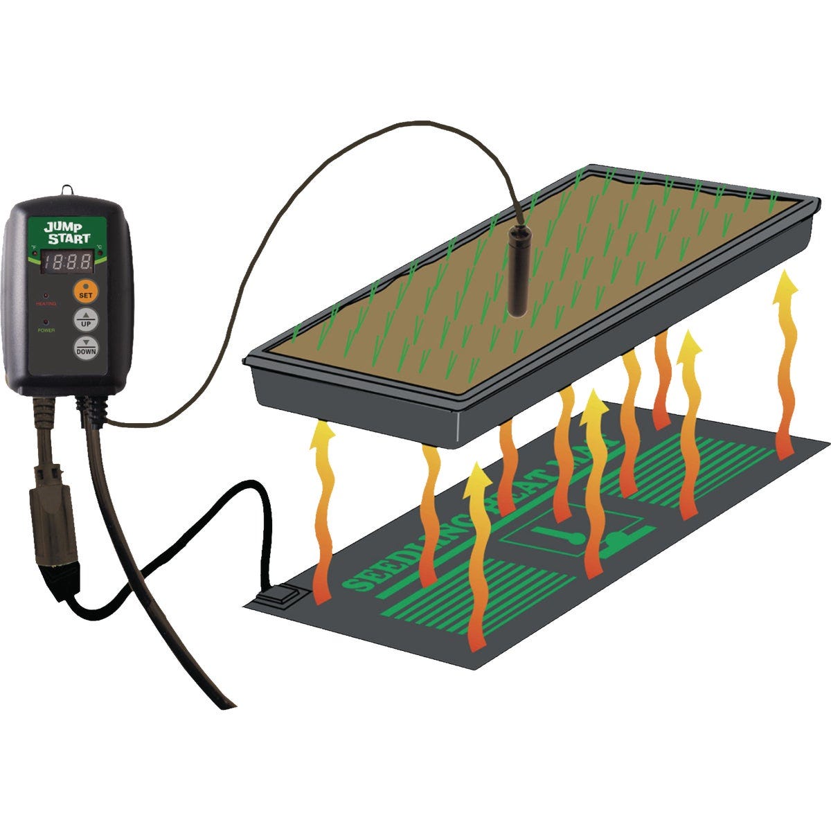 Hydrofarm Jump Start Digital Plant Heat Mat Temperature Control - photo 3