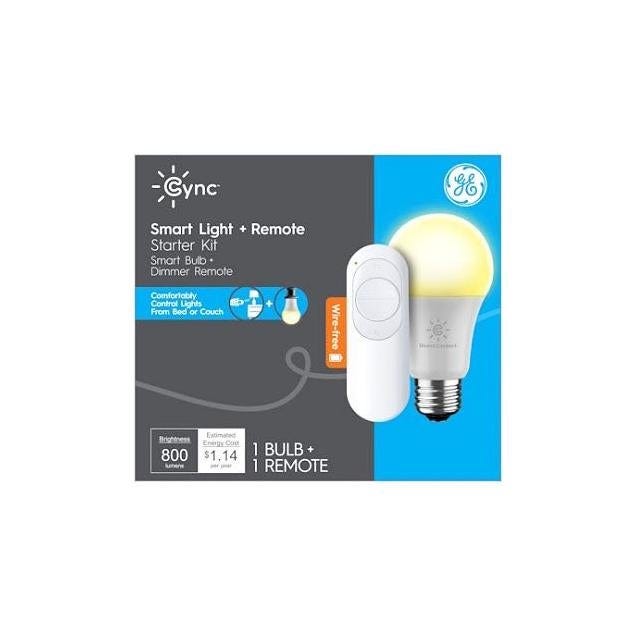 GE 9.5W A19 Medium Base Cync Smart Dimmer Switch+ LED Light Bulb GE 9.5W A19 Medium Base Cync Smart Dimmer Switch+ LED Light Bulb