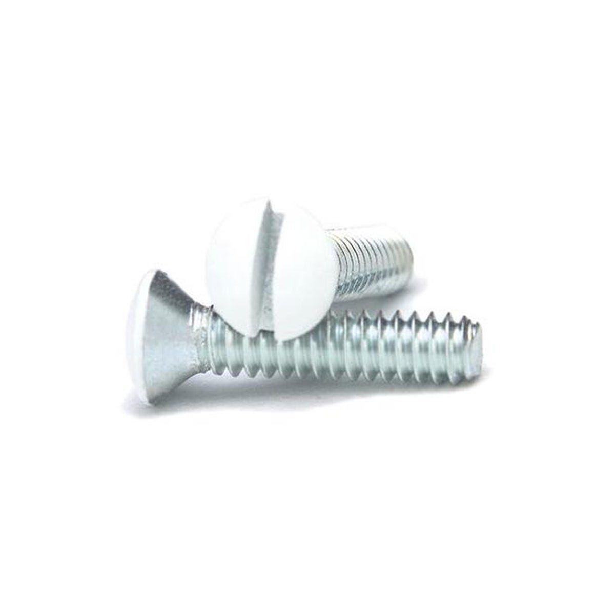 Westek 3/4 In. White Wall Plate Screws (10-Pack) Westek 3/4 In. White Wall Plate Screws (10-Pack)