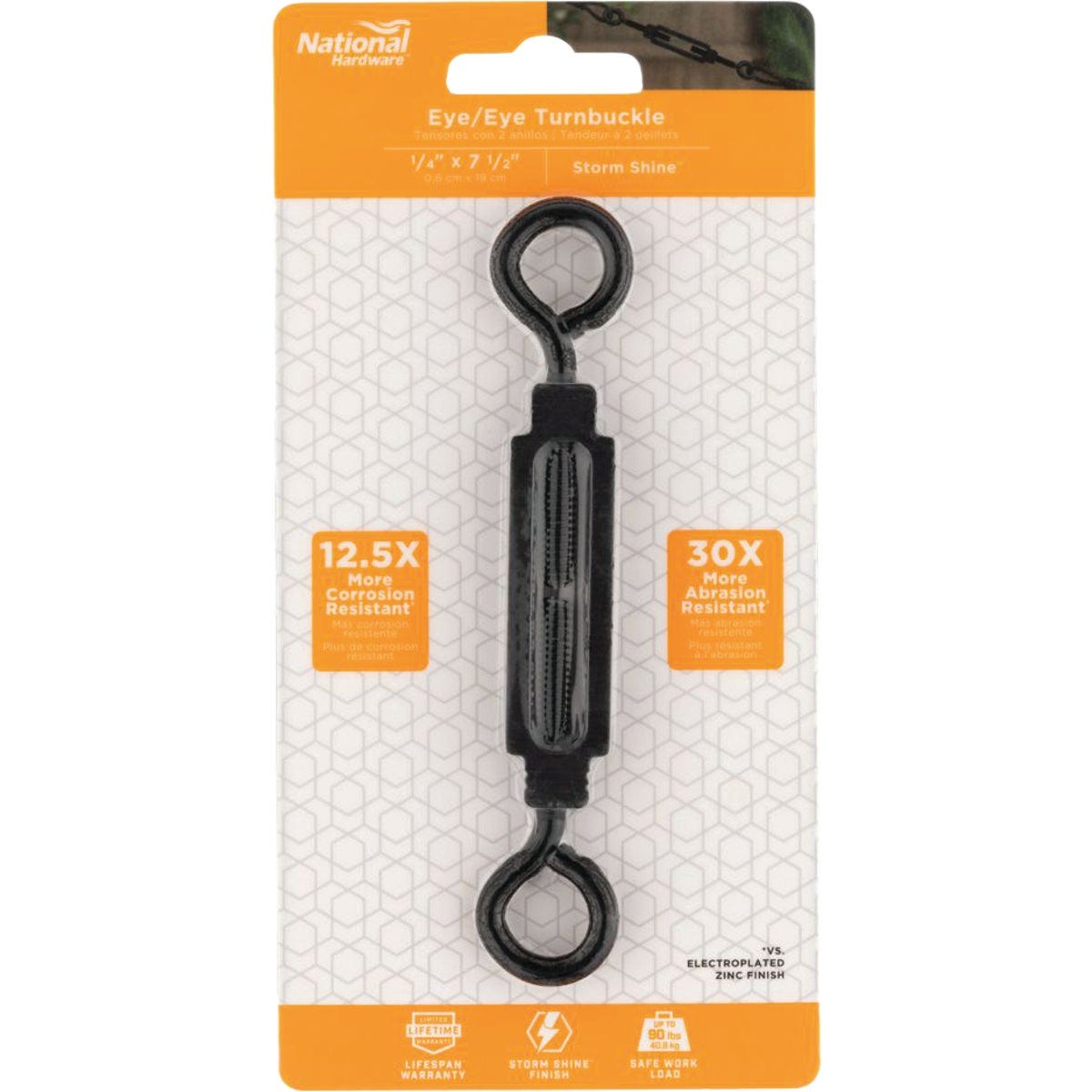 National Hardware 1/4 In. x 7-1/2 In. Turnbuckle Eye/Eye - photo 2 National Hardware 1/4 In. x 7-1/2 In. Turnbuckle Eye/Eye - photo 2