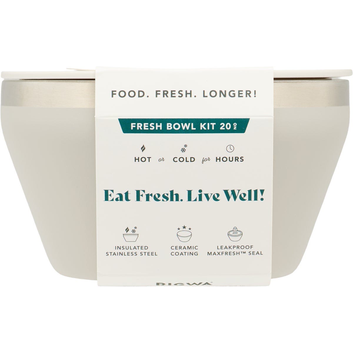 Rigwa Life 20 Oz. Fresh Bowl Kit, Oyster - photo 2