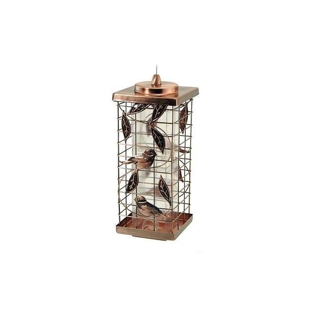 Audubon Copper-Plated 1-3/4 Lb. Squirrel-Resistant Tube Bird Feeder