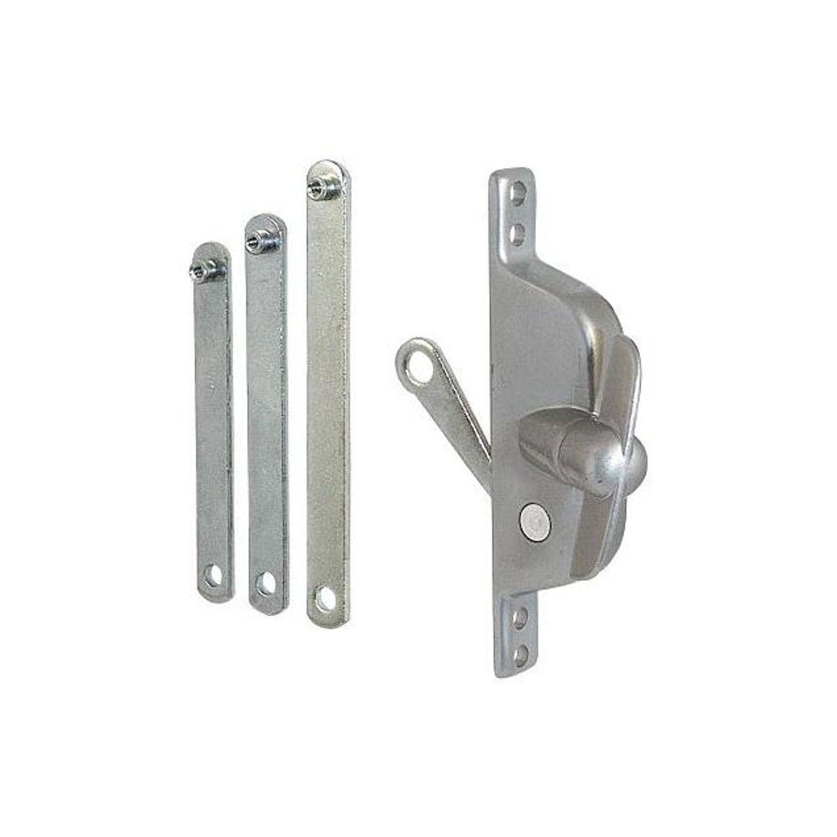 Prime-Line Aluminum Finish Reversible Jalousie Operator with 3 Link Arms