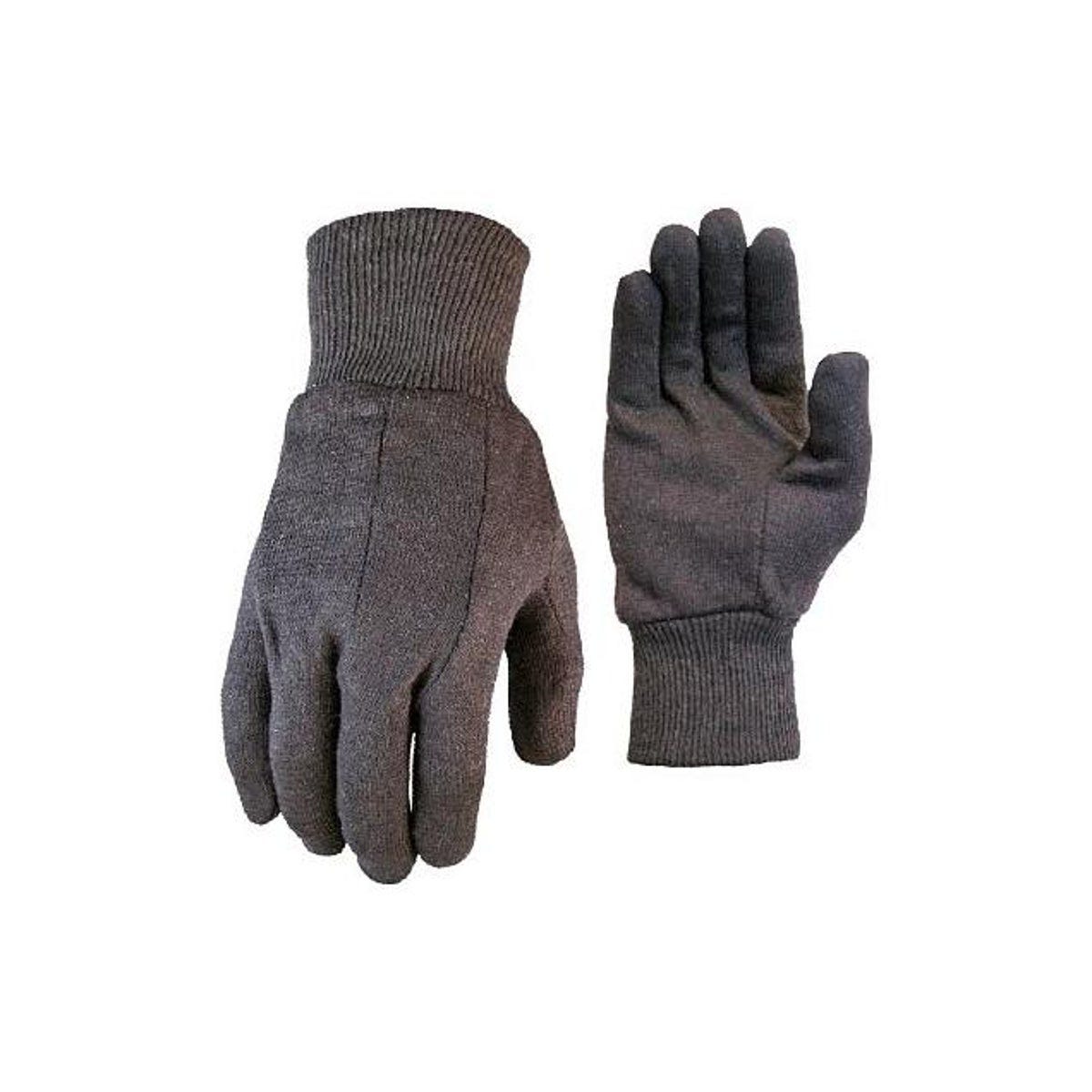 True Grip 3-Pack Men's Large Brown Cotton Jersey Gloves True Grip 3-Pack Men's Large Brown Cotton Jersey Gloves