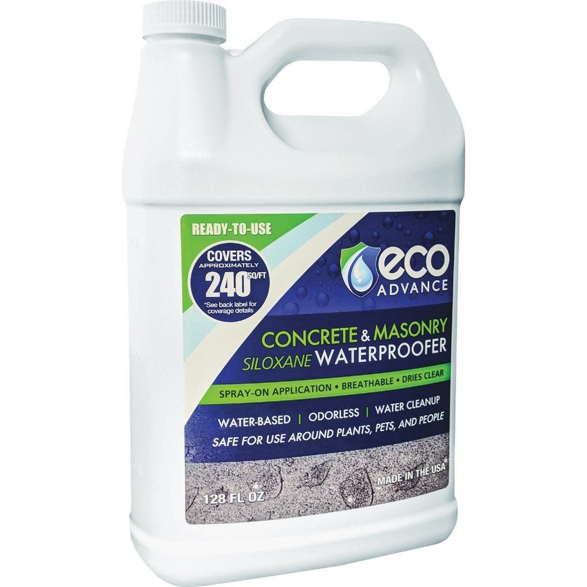 ECO ADVANCE Clear Concrete and Masonry Water Repellent Sealer, 1 Gal. ECO ADVANCE Clear Concrete and Masonry Water Repellent Sealer, 1 Gal.
