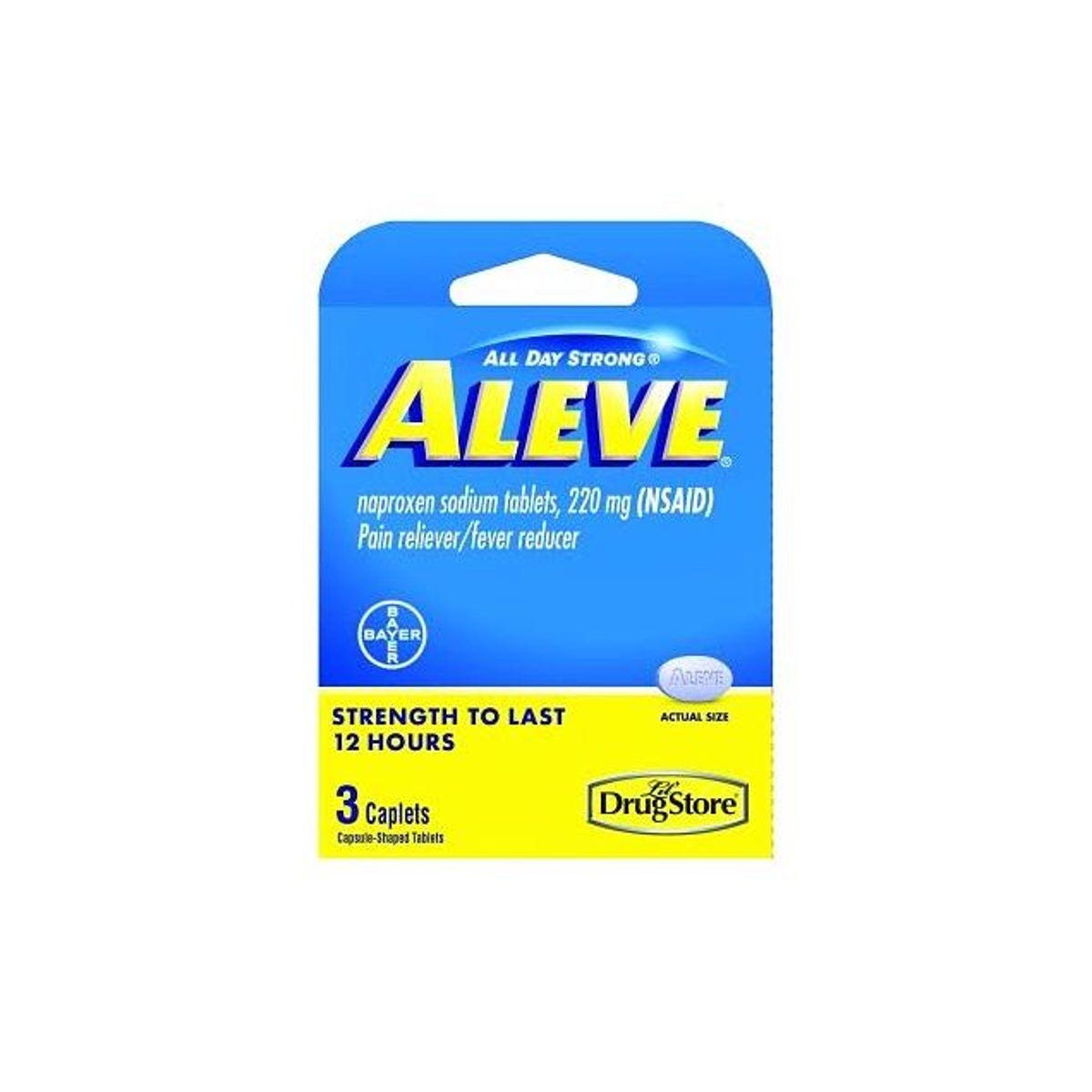 Lil' Drug Store 3-Ct. 200mg Aleve Pain Reliever Lil' Drug Store 3-Ct. 200mg Aleve Pain Reliever