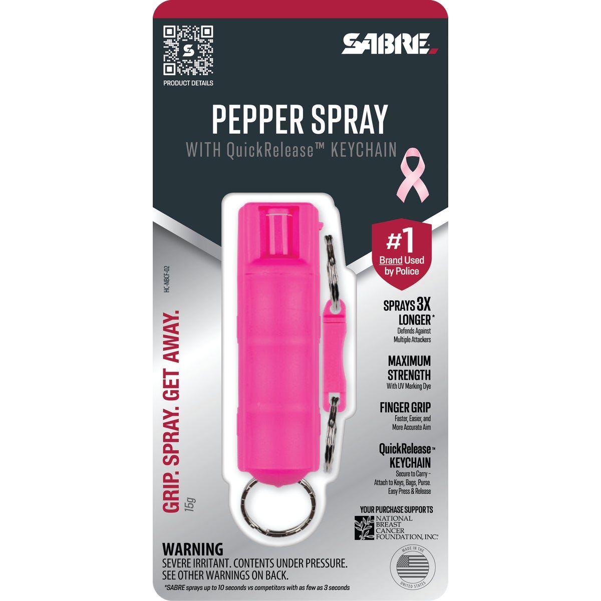 Sabre Red 0.54 Oz. Pink Self-Defense Pepper Spray Sabre Red 0.54 Oz. Pink Self-Defense Pepper Spray