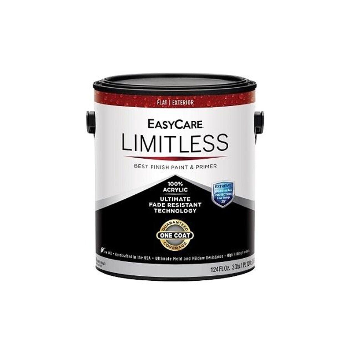 EasyCare WeatherAll Limitless 1 Gal. Jamestown Red Flat Acrylic Latex Exterior House Paint & Primer EasyCare WeatherAll Limitless 1 Gal. Jamestown Red Flat Acrylic Latex Exterior House Paint & Primer
