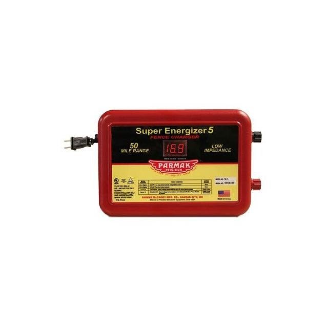 Parmak 50-Mile 110-120V Super Energizer 5 Electric Fence Charger Parmak 50-Mile 110-120V Super Energizer 5 Electric Fence Charger