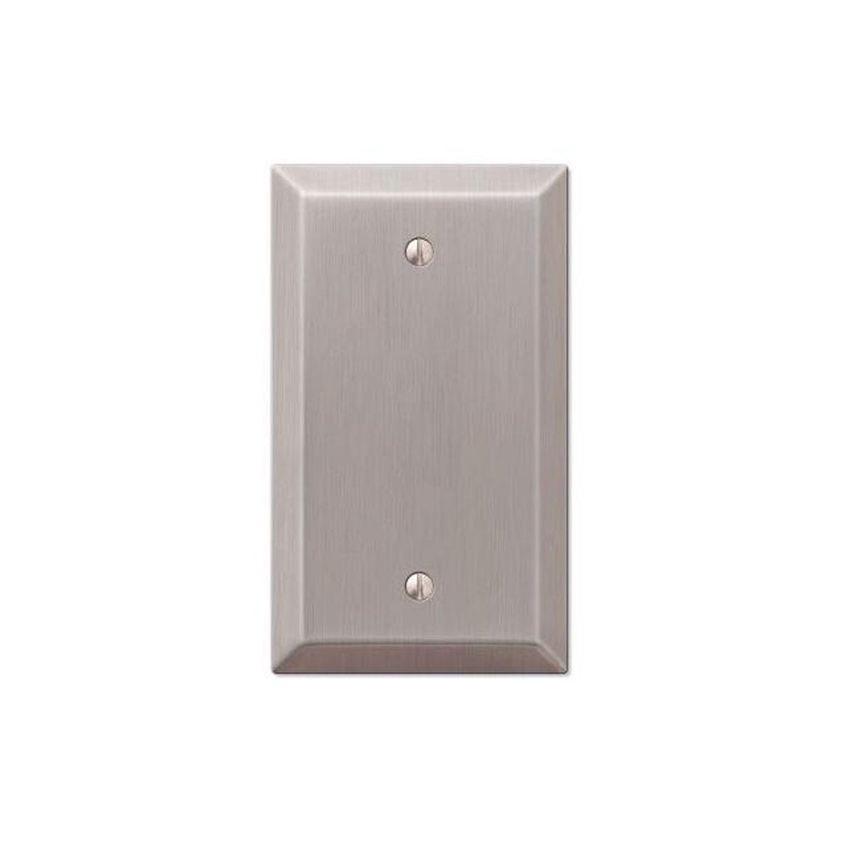 Amerelle Century Steel Blank Wall Plate, Brushed Nickel Amerelle Century Steel Blank Wall Plate, Brushed Nickel