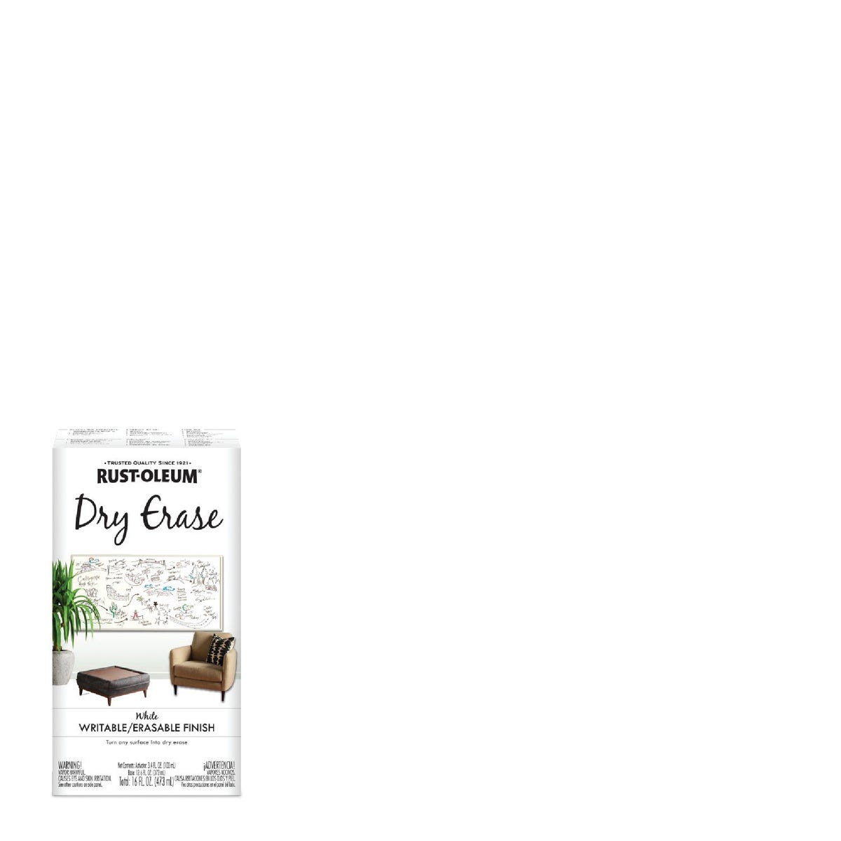 Rust-Oleum Quart White Satin Dry Erase Paint - photo 7
