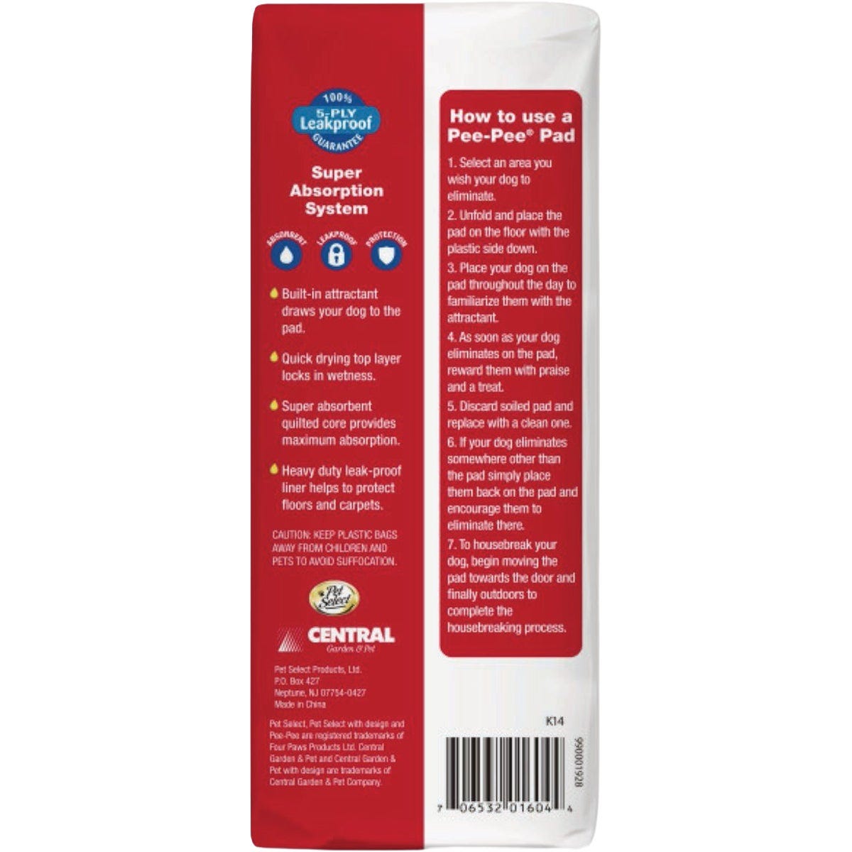 Four Paws Pet Select 22 In. x 22 In. Pee Pee Pads (14-Pack) - photo 2 Four Paws Pet Select 22 In. x 22 In. Pee Pee Pads (14-Pack) - photo 2