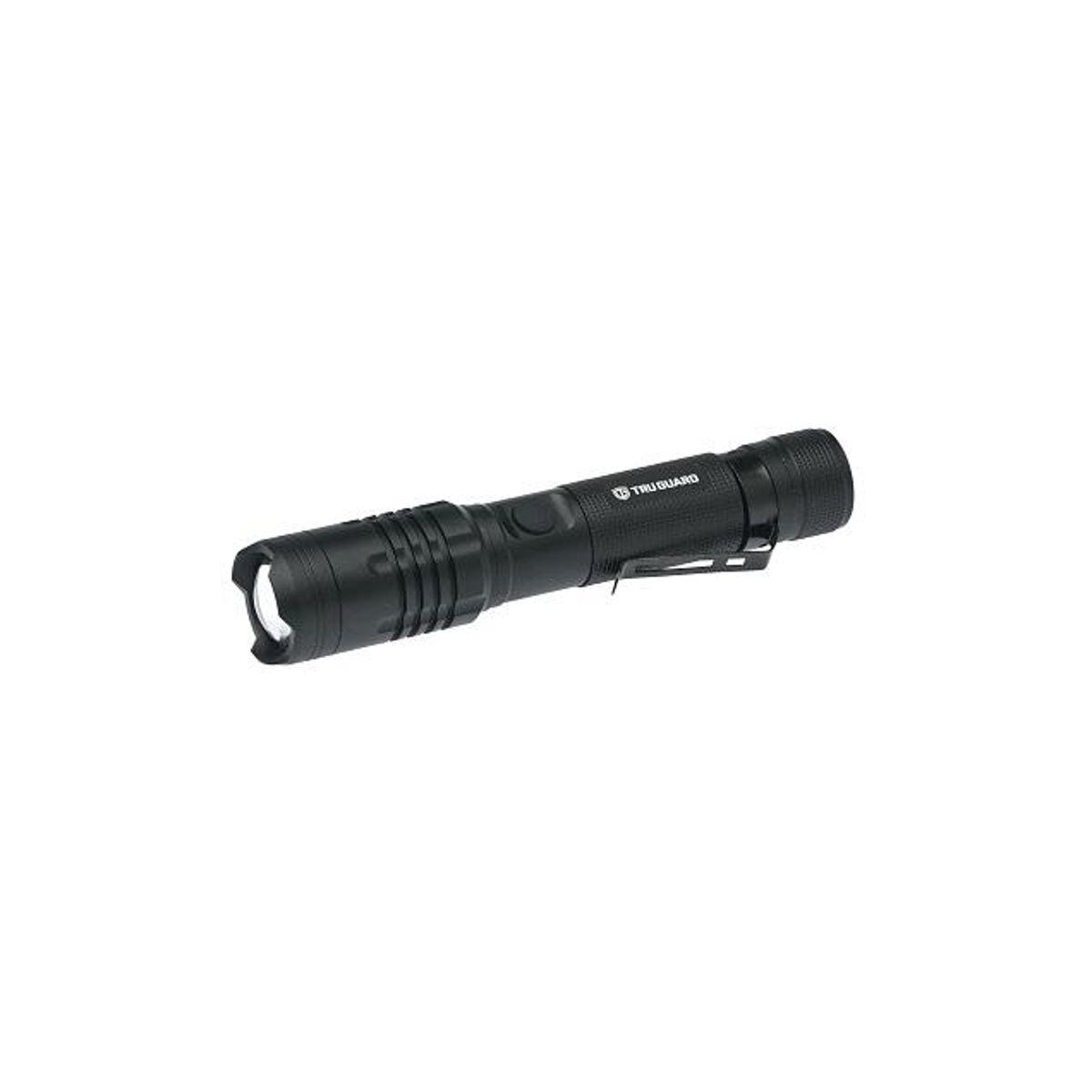 TruGuard 1000 Lm. Rechargeable Tactical Flashlight with Powerbank
