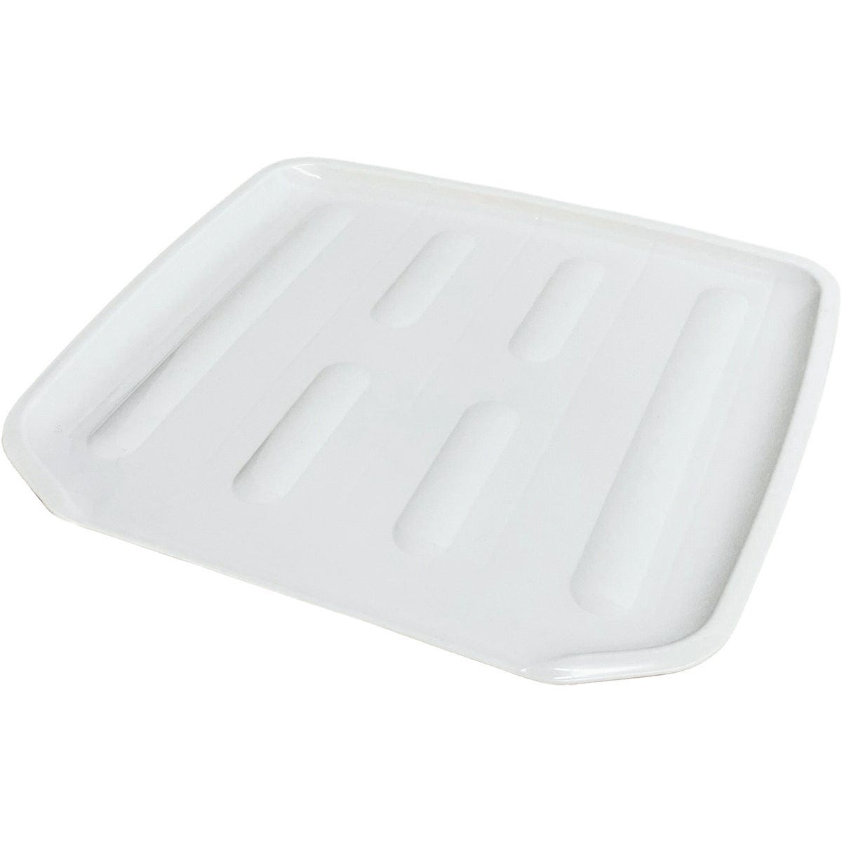 Grayline 14.6 In. W x 16.1 In. L White Drainer Tray