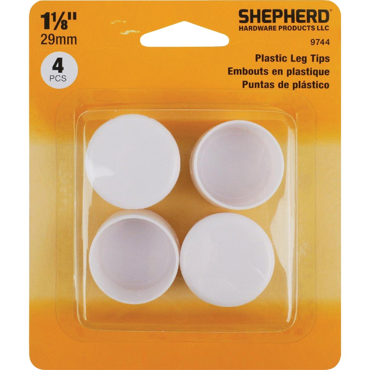 Do it 1-1/8 In. Low Rise Plastic Furniture Leg Tip, (4-Pack)