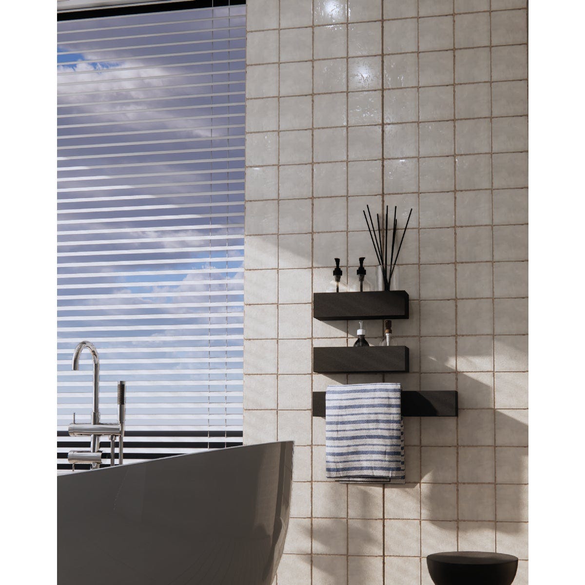 Emser Antigo Vanilla 5 In. x 5 In. Glossy Ceramic Wall Tile (12.1 Sq. Ft. per Case)