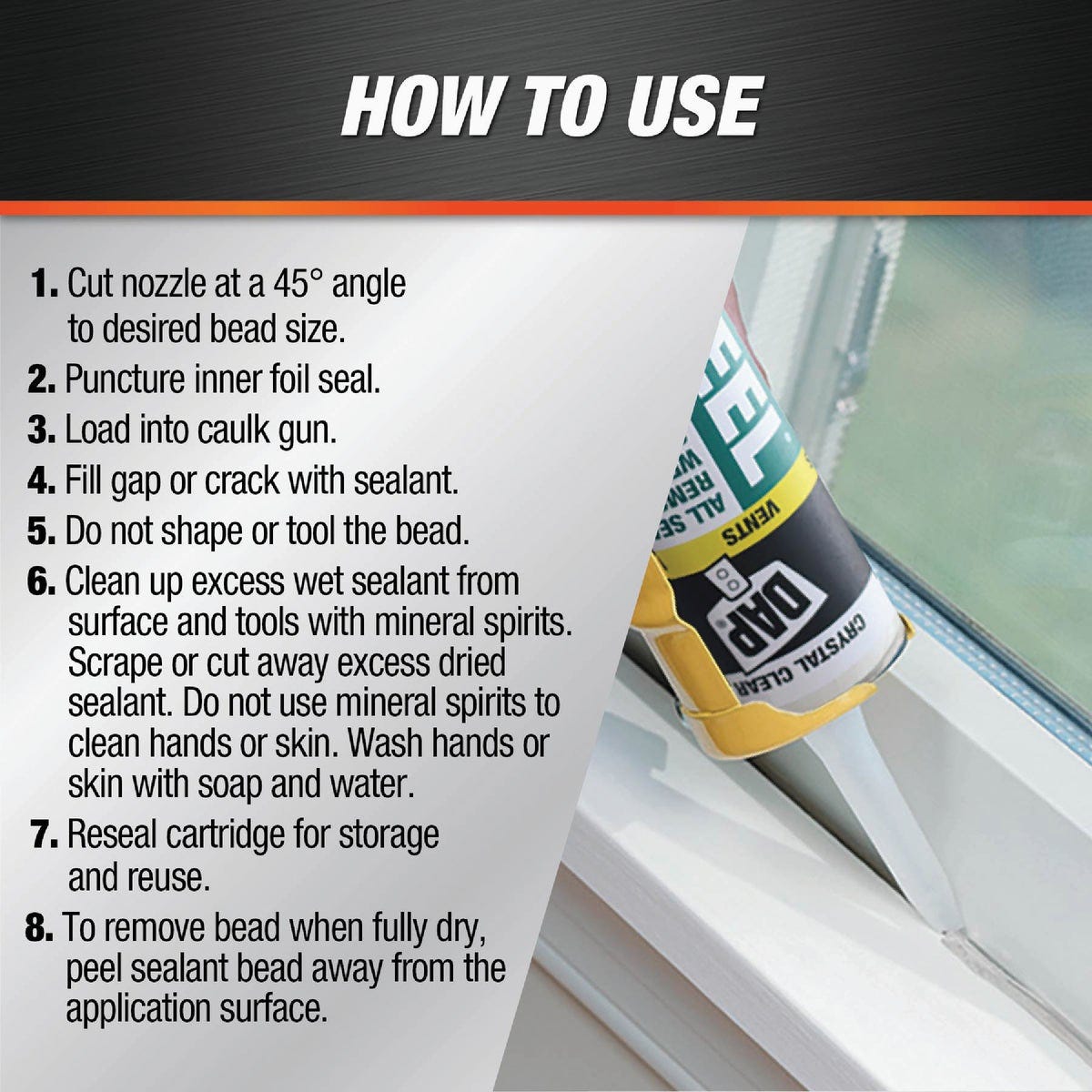 DAP SEAL 'N PEEL 10.1 Oz. Removable Weather Stripping Sealant - photo 4 DAP SEAL 'N PEEL 10.1 Oz. Removable Weather Stripping Sealant - photo 4
