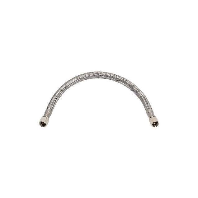 Homewerks Worldwide 1/4 In. x 1/4 In. x 1 Ft. Braided Supply Stainless Steel Ice Maker Connector Hose Homewerks Worldwide 1/4 In. x 1/4 In. x 1 Ft. Braided Supply Stainless Steel Ice Maker Connector Hose