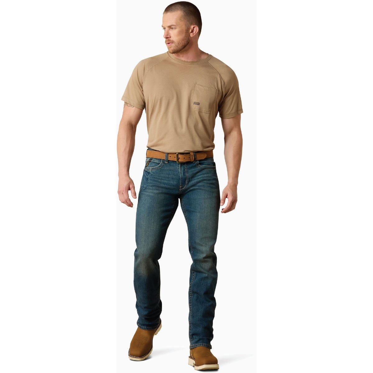 Ariat Men's 36x32 Rebar M5 Straight DuraStretch Edge Stackable Straight Leg Jean - photo 4