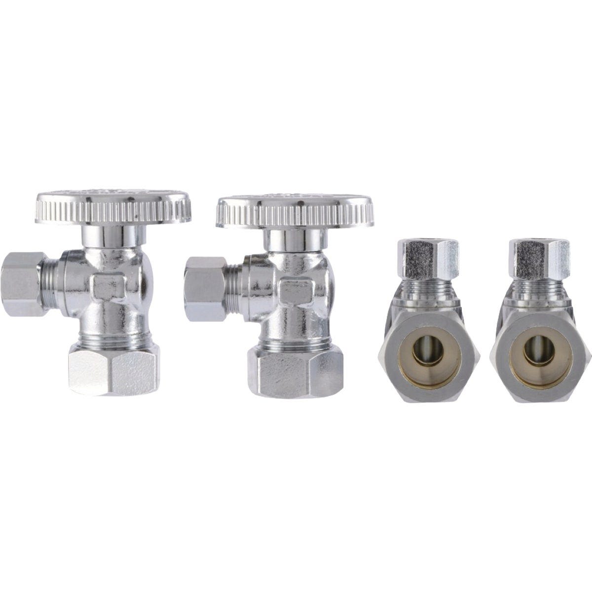 SharkBite 1/2 In. Compression x 3/8 In. Compression Quarter Turn Angle Valve (4-Pack) - photo 6 SharkBite 1/2 In. Compression x 3/8 In. Compression Quarter Turn Angle Valve (4-Pack) - photo 6