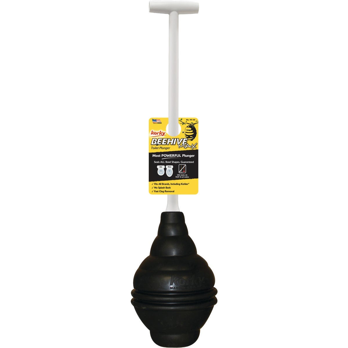 Korky Flexible Bellowed Head 6.5" Toilet Plunger Korky Flexible Bellowed Head 6.5" Toilet Plunger