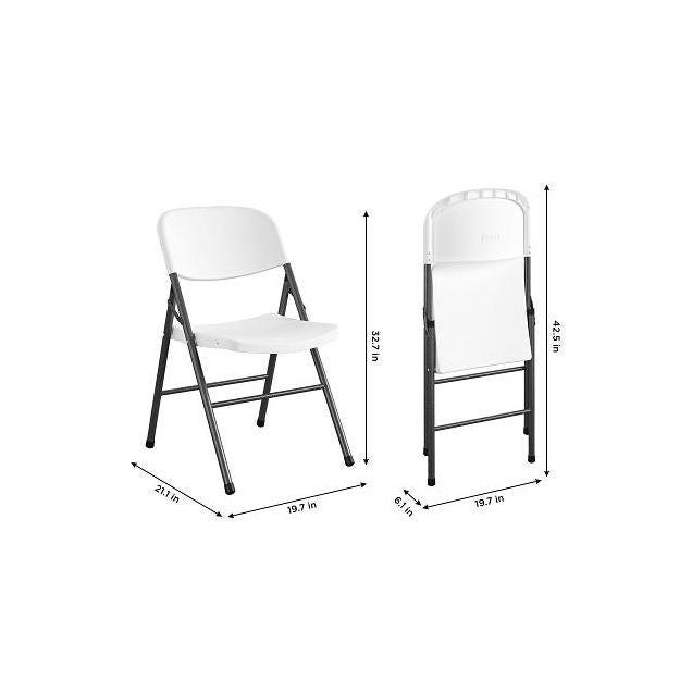 COSCO XL Commercial White Resin Black Steel Frame Folding Chair - photo 2 COSCO XL Commercial White Resin Black Steel Frame Folding Chair - photo 2