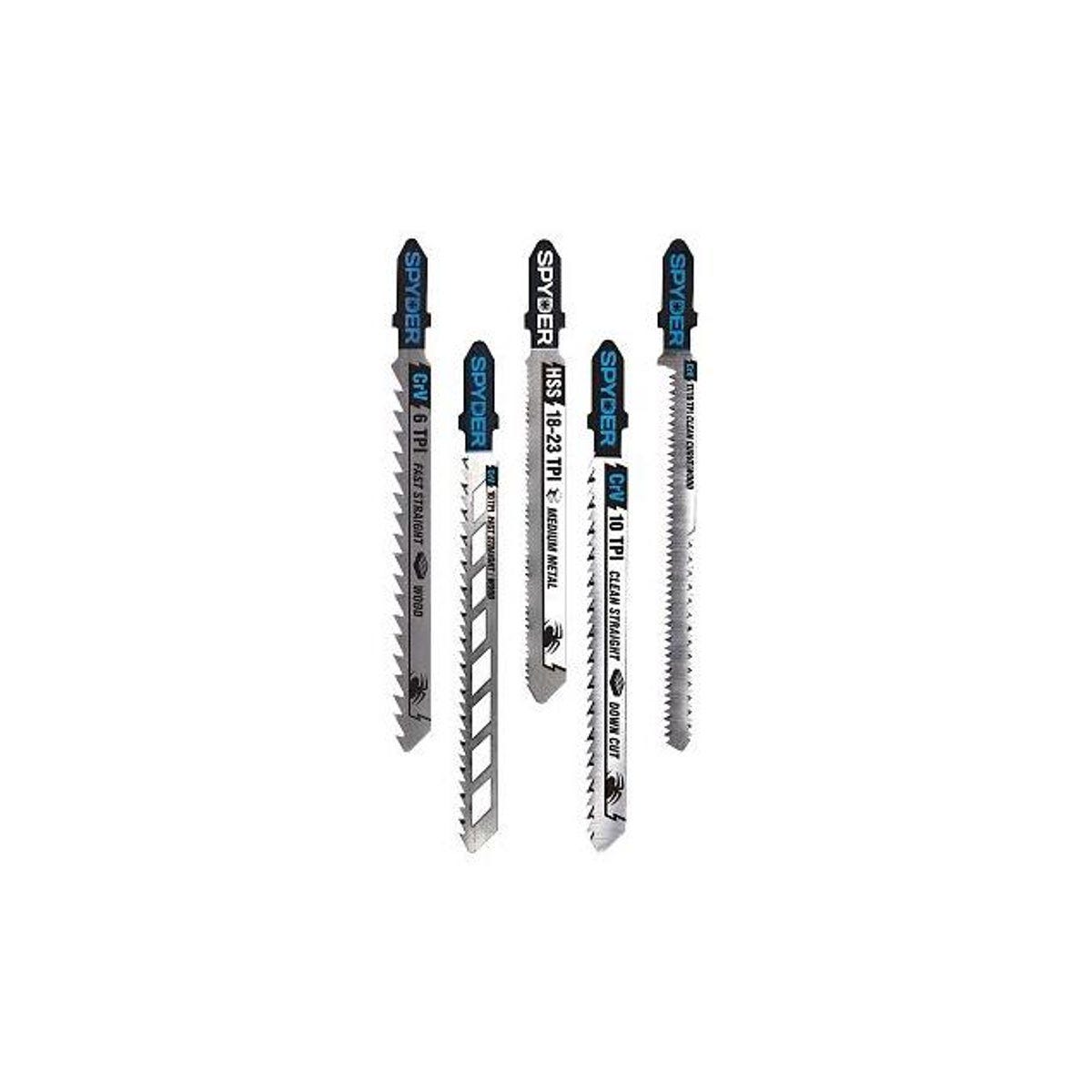 Spyder 5-Piece Multi-Material Assorted Jig Saw Blade Set Spyder 5-Piece Multi-Material Assorted Jig Saw Blade Set