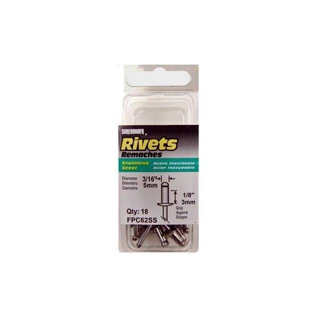 Surebonder Short Stainless-Steel Rivets (18-Pack) Surebonder Short Stainless-Steel Rivets (18-Pack)
