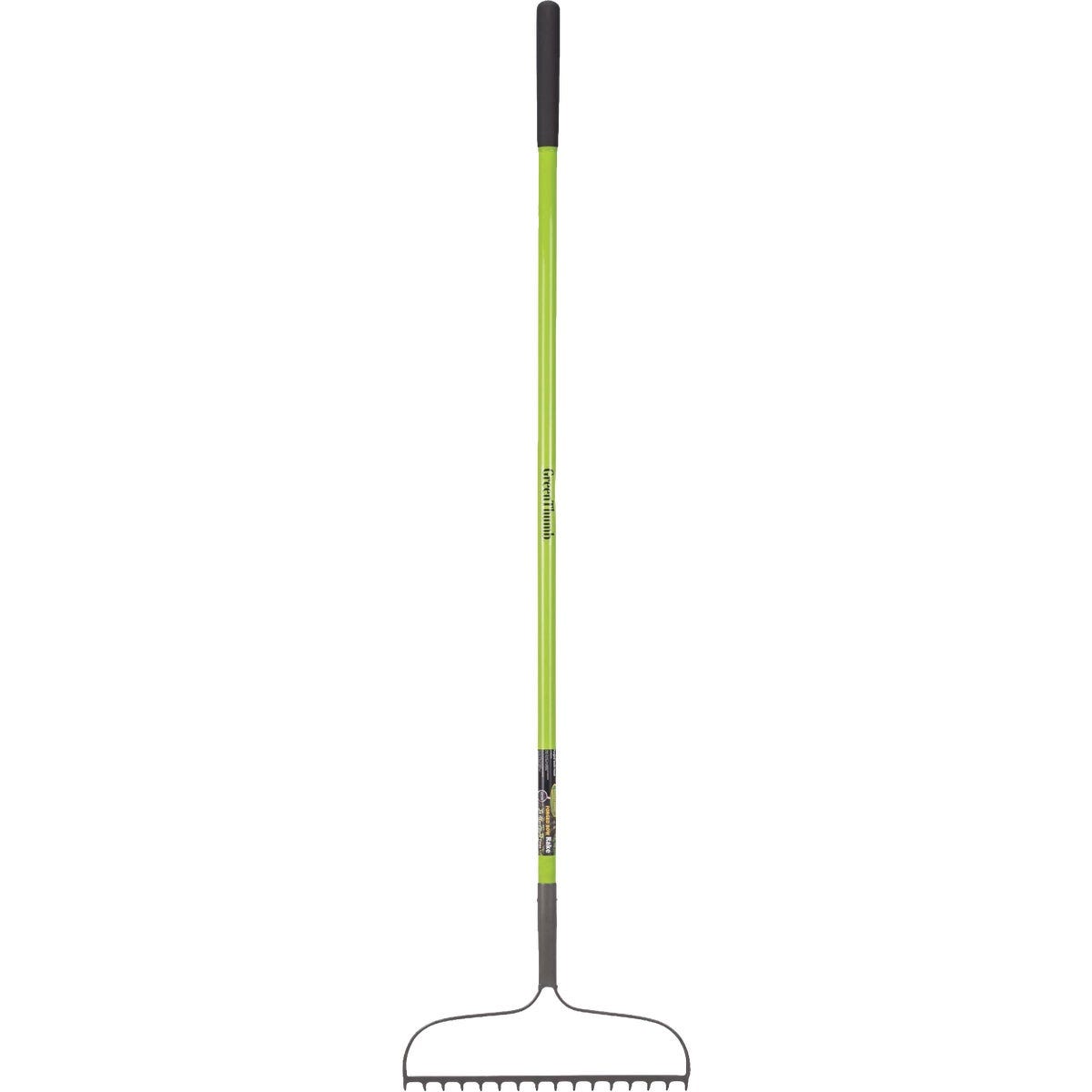 Green Thumb Steel Bow Garden Rake with Fiberglass Handle Green Thumb Steel Bow Garden Rake with Fiberglass Handle