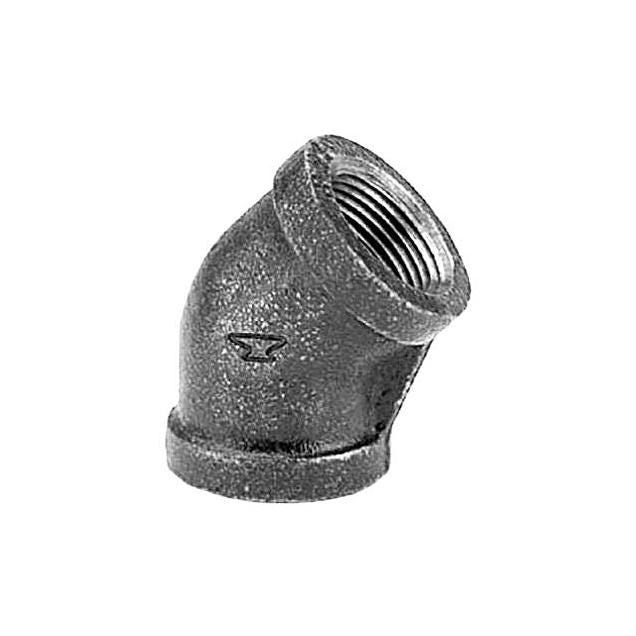 ASC 3/8 In. 45 Deg. Black Iron Elbow
