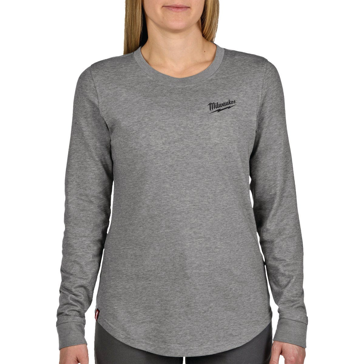 Milwaukee FREEFLEX Women's XL Gray Long Sleeve Hybrid T-Shirt