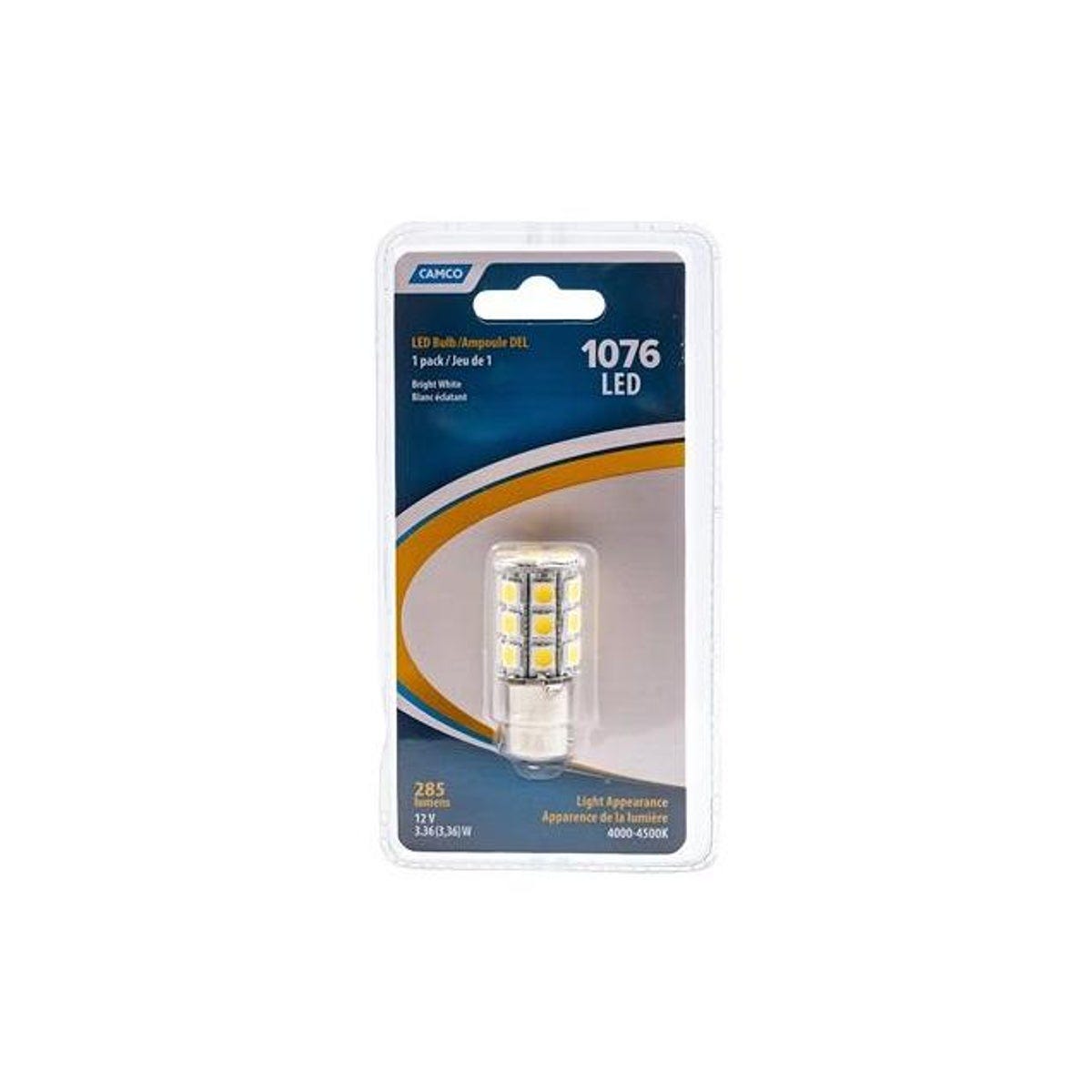 Camco 12V 285 Lumens Bright White LED RV Bulb