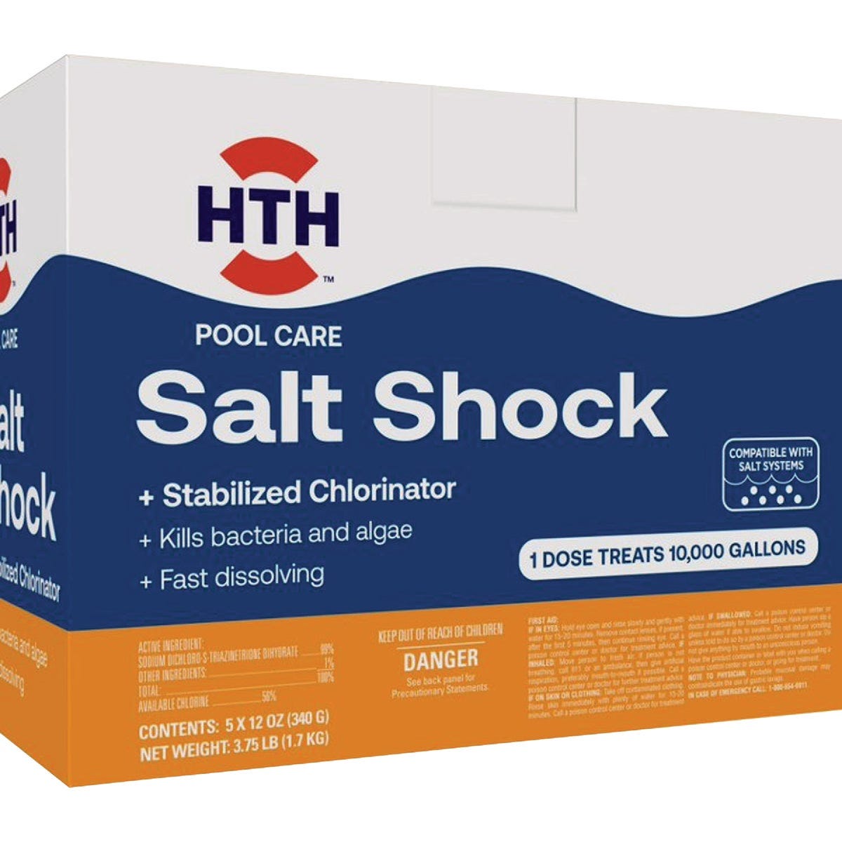 HTH Pool Care 3.75 Lb. Salt Shock HTH Pool Care 3.75 Lb. Salt Shock