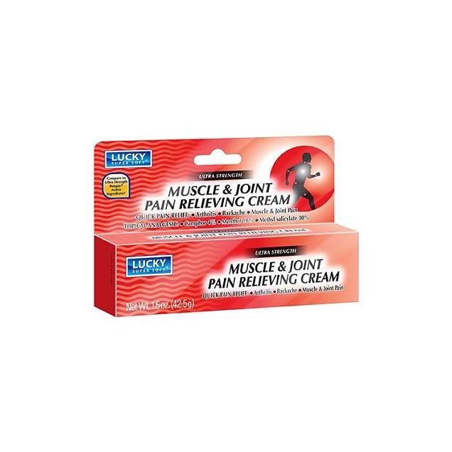 Lucky Super Soft 1.5 Oz. Muscle & Joint Pain Relieving Cream Lucky Super Soft 1.5 Oz. Muscle & Joint Pain Relieving Cream