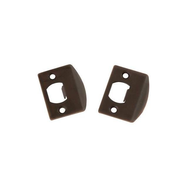 Belwith Adjustable Tab Bronze Full Lip Steel Strike Plate