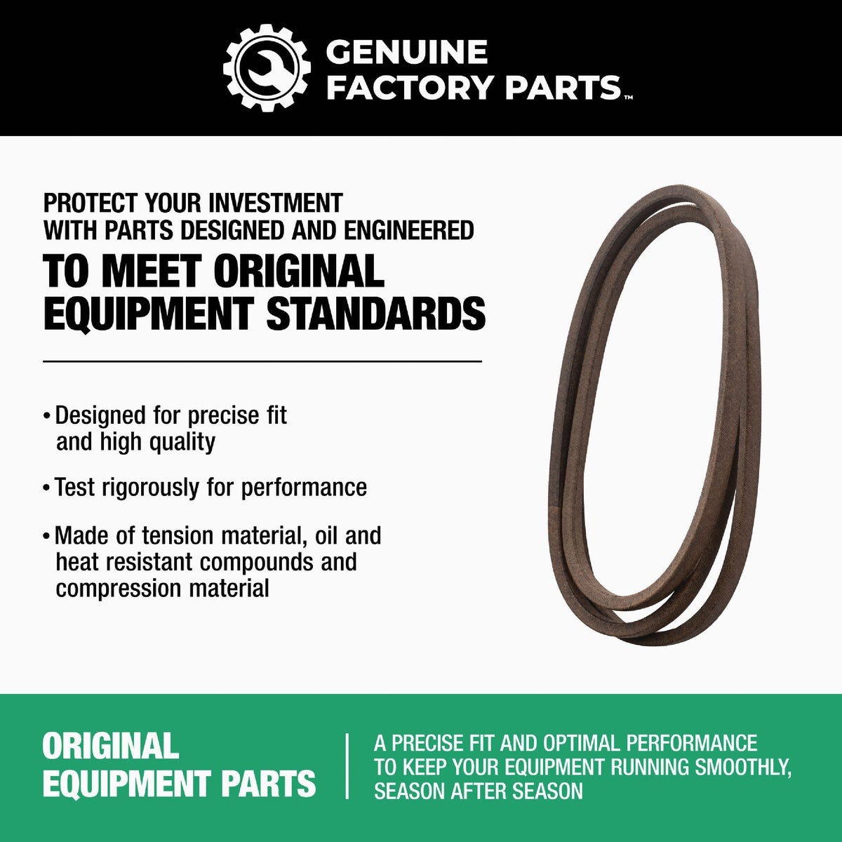 Genuine Factory Parts 1-Stage & 2-Stage Snow Blower Drive Belt - photo 5 Genuine Factory Parts 1-Stage & 2-Stage Snow Blower Drive Belt - photo 5