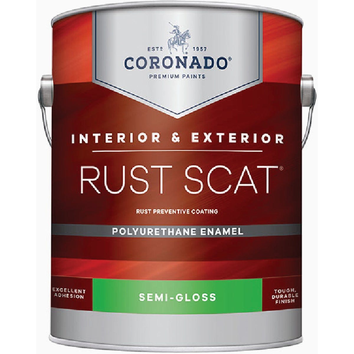Coronado Rust Scat Polyurethane Semi Gloss Interior/Exterior Enamel, Accent Base, 1 Gal. - photo 2
